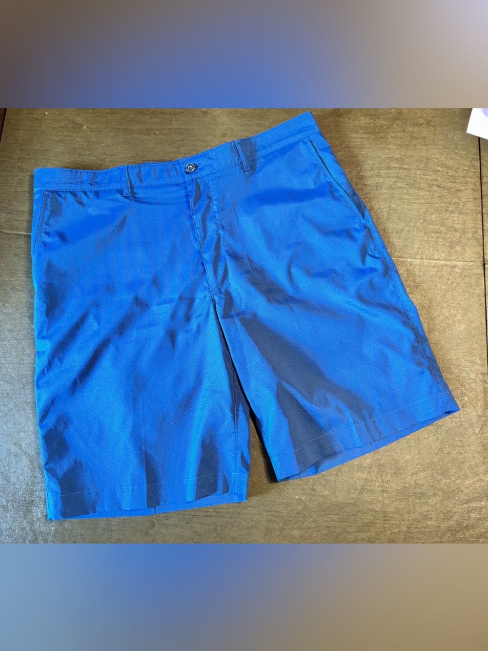 PGA Tour Men's Flat Front Golf Shorts in Bright Blue